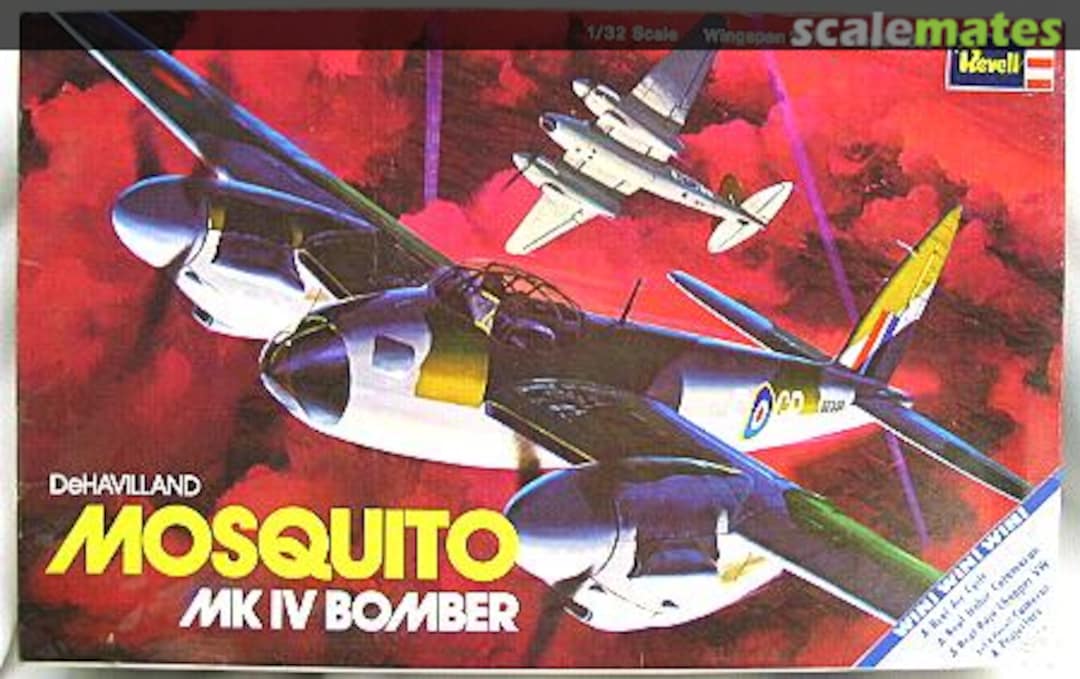 Boxart DeHavilland Mosquito Mk IV Bomber H-180 Revell