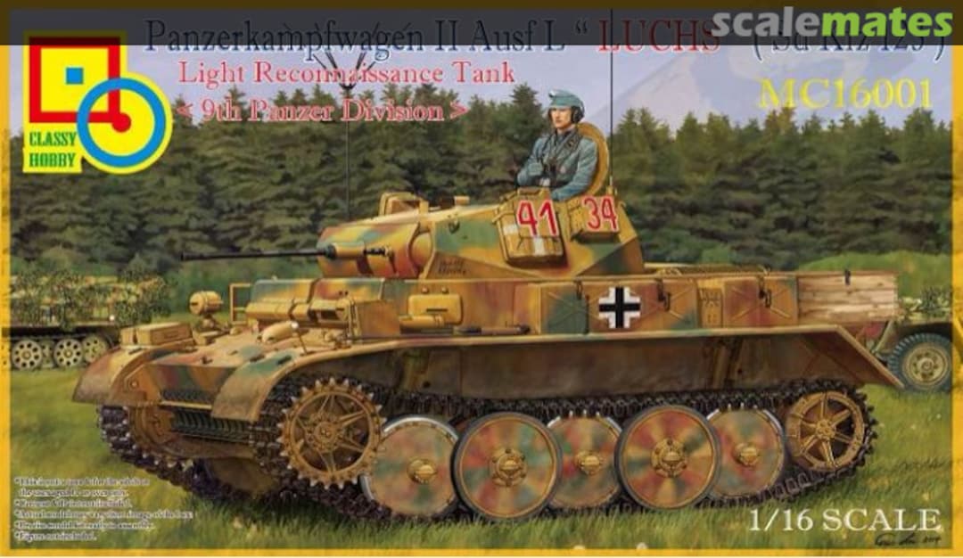 Boxart PzKpfw. II Ausf. L Luchs MC16001 Classy Hobby