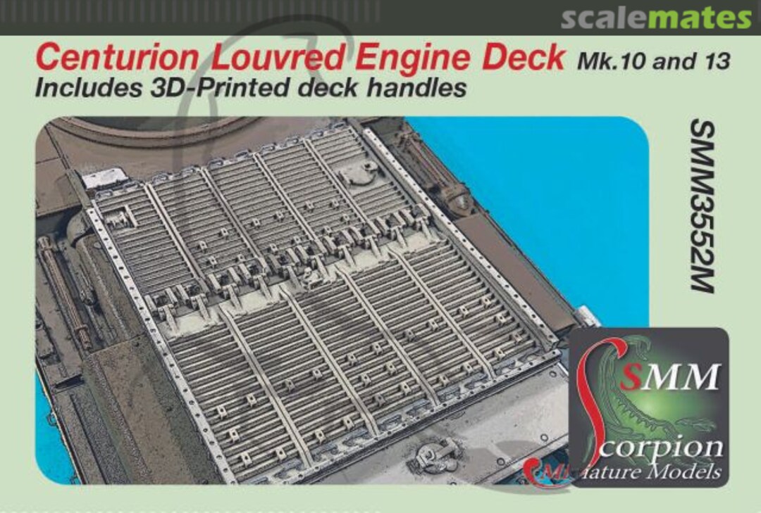 Boxart Centurion Late Hull Louvred Deck Mk.10 and 13 SMM3552M Scorpion Miniature Models