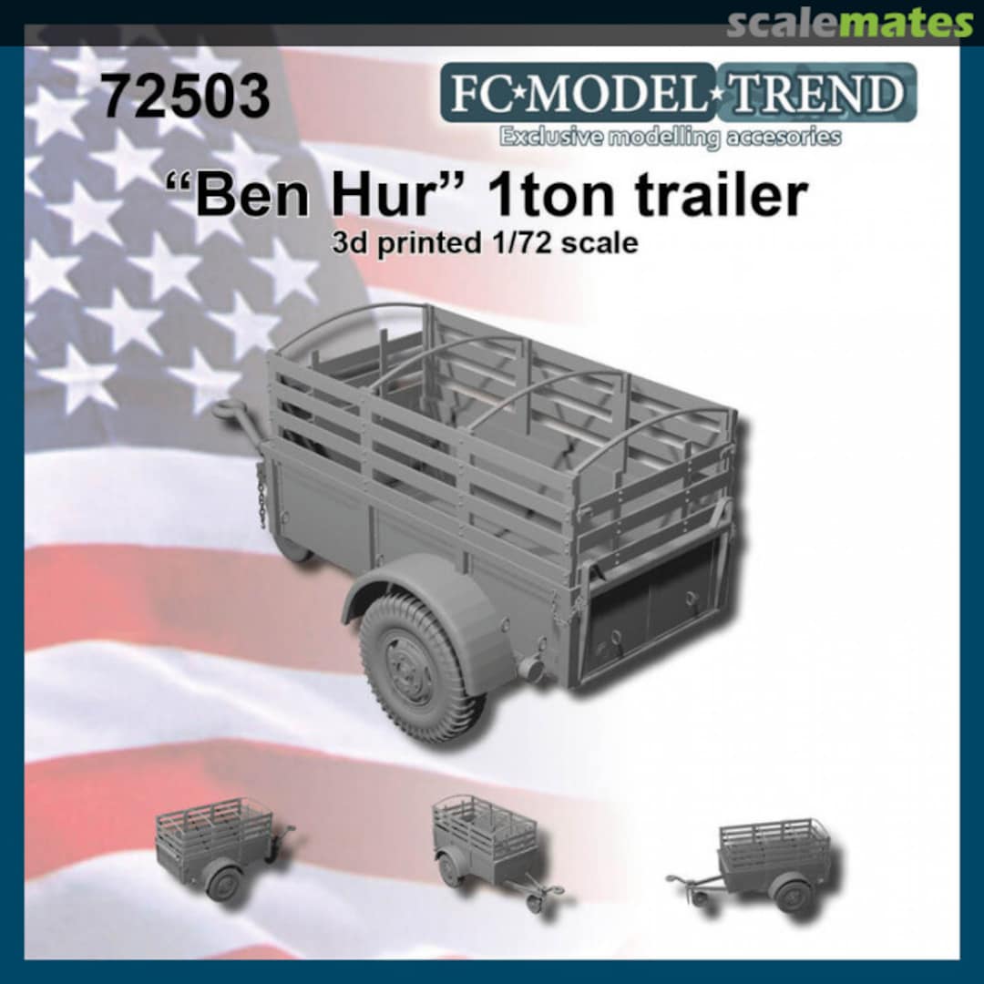 Boxart 'Ben-Hur' trailer (1:72) 72503 FC Model Trend