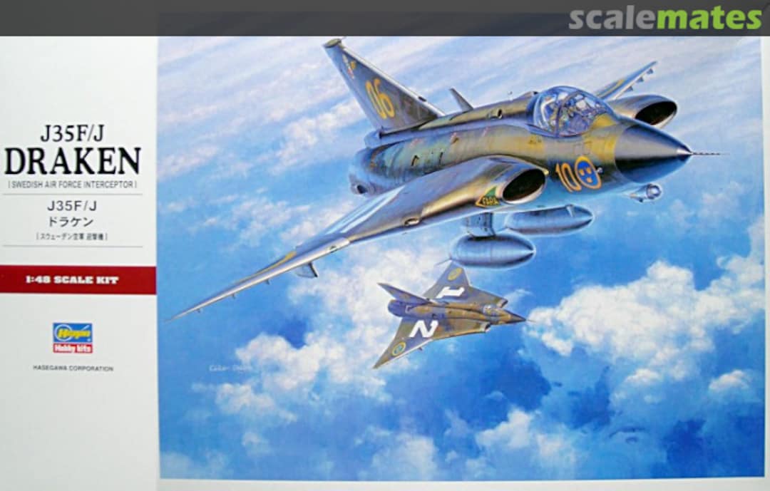 Boxart J35F/J Draken 07241 Hasegawa