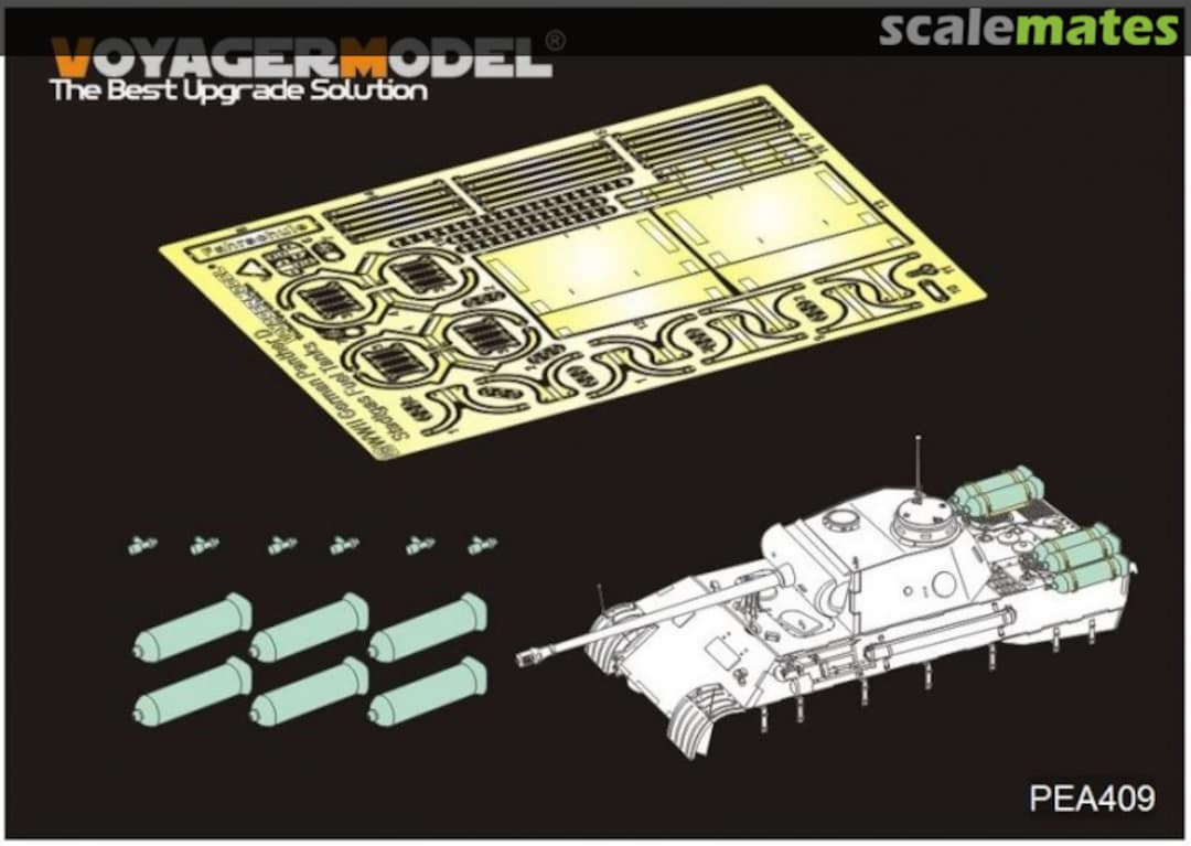 Boxart WWII German Panther D "Stadtgas" Fuel Tanks PEA409 Voyager Model