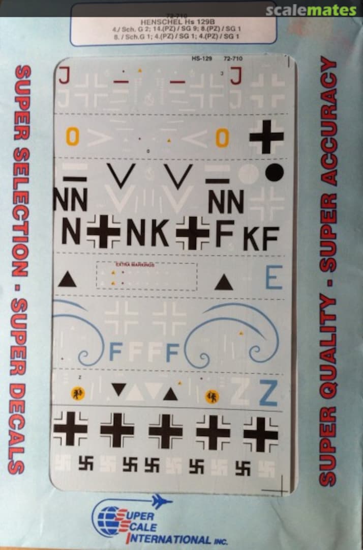 Boxart Henschel Hs 129B 72-710 SuperScale International