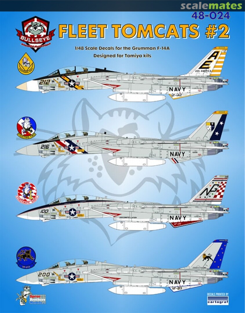 Boxart Fleet Tomcats #2 48-024 Bullseye