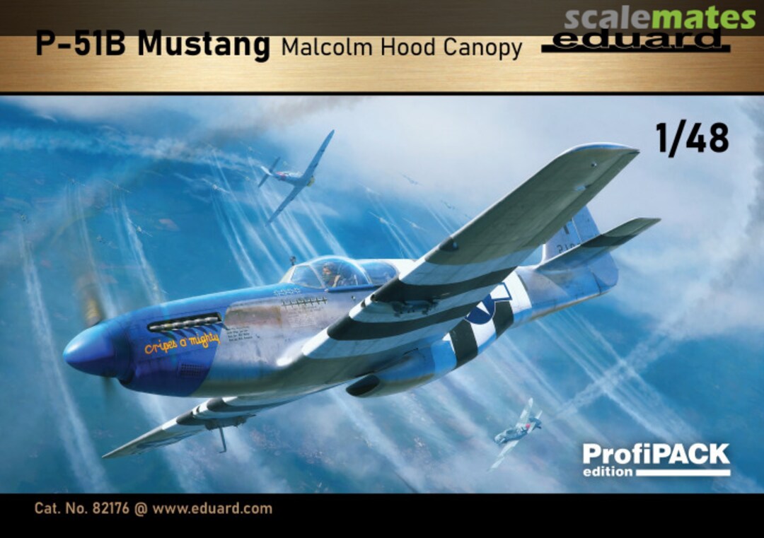 Boxart P-51B Mustang Malcolm Hood Canopy 82176 Eduard