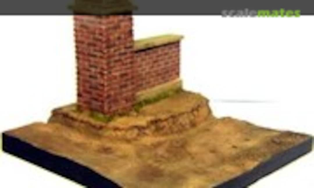 1:35 Gate Entrance (brick) with base (Tiger Productions TW-35119)