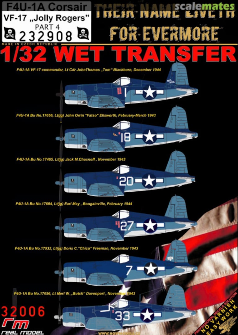 Boxart F4U-1A Corsair 232908 HGW Models