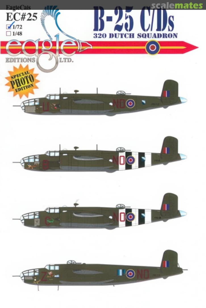 Boxart B-25 C/Ds EagleCals EC72-25 Eagle Editions