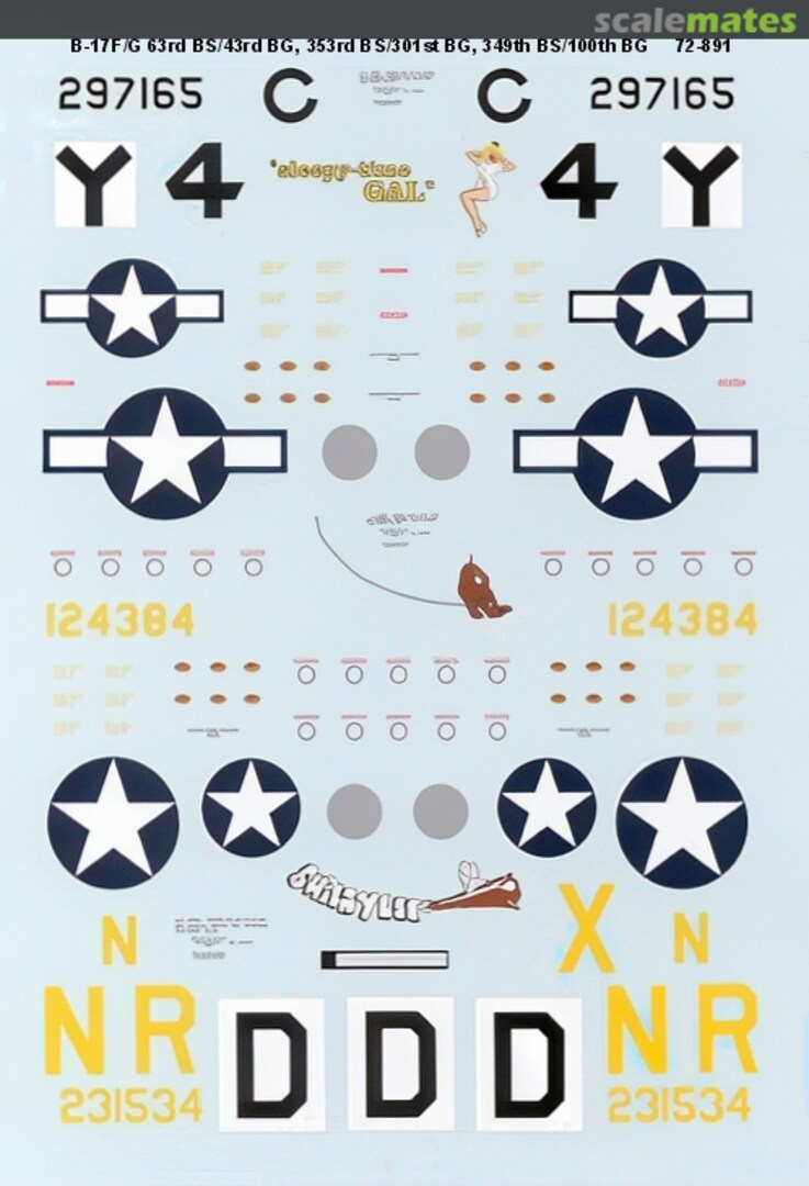 Boxart B-17F/G Flying Fortresses 72-0891 SuperScale International