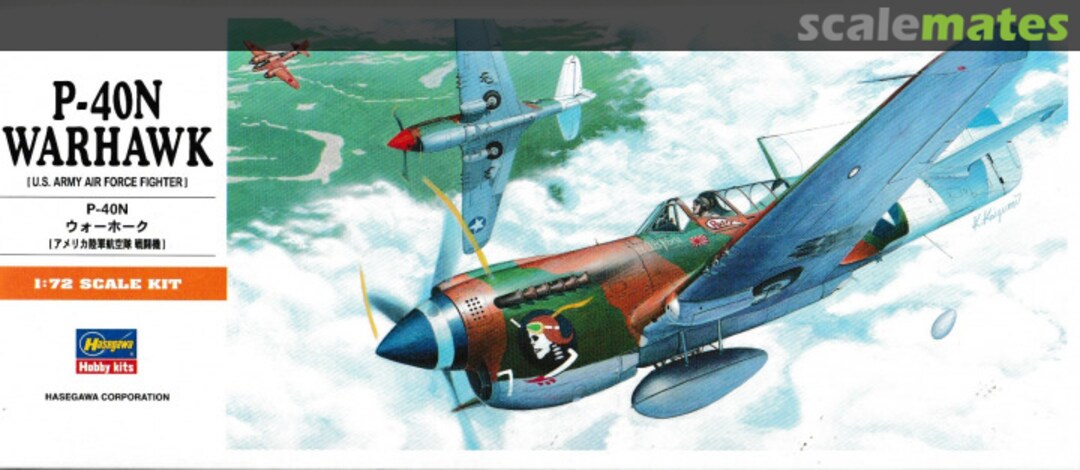 Boxart P-40N Warhawk A9 Hasegawa