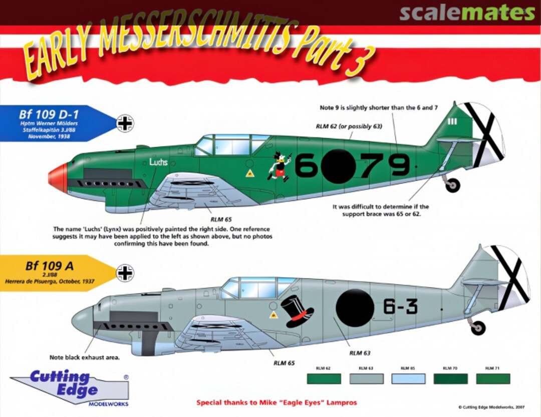 Boxart Early Messerschmitts CED32093 Cutting Edge Modelworks