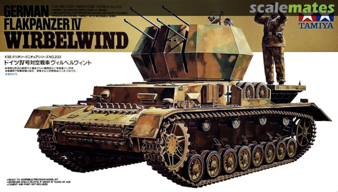 Boxart Flakpanzer IV Wirbelwind 35233 Tamiya