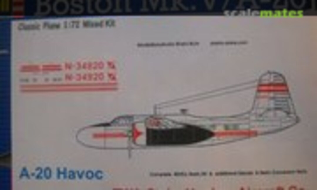 1:72 A-20 Havoc TWA Style Hughes Aircraft Co. (Classic Plane TWA-style)