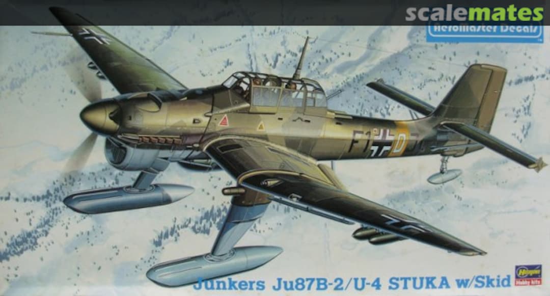 Boxart Junkers Ju 87B-2/U-4 Stuka w/Skid 09171 Hasegawa