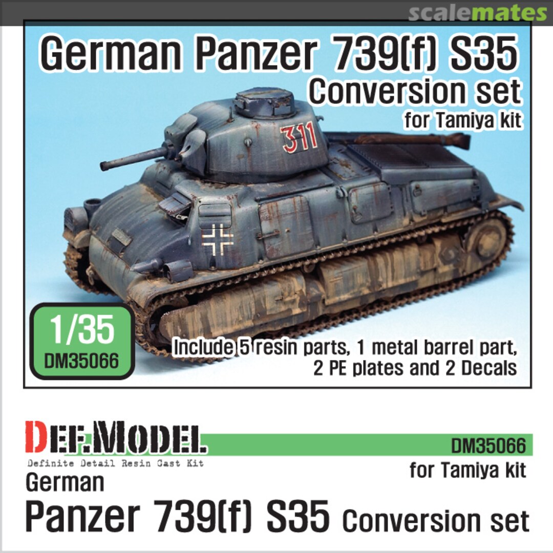 Boxart German Panzer 35S 739(f) Conversion set DM35066 Def.Model