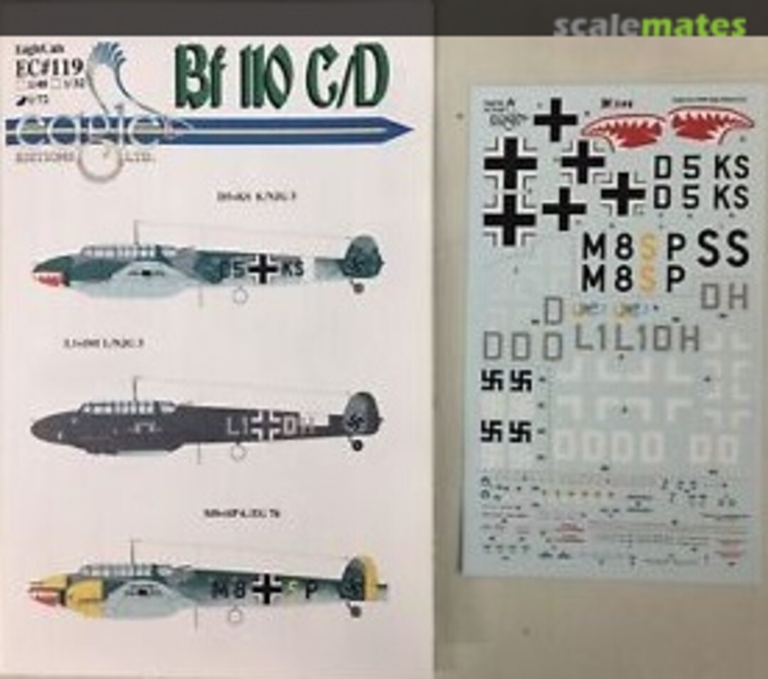 Boxart Bf 110C/D EagleCals EC72-119 Eagle Editions