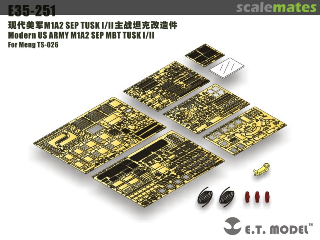 Boxart Modern US Army M1A2 SEP MBT TUSK I/II E35-251 E.T. Model