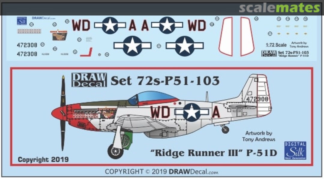 Boxart "Ridge Runner III" 72-P51-103 Draw Decal