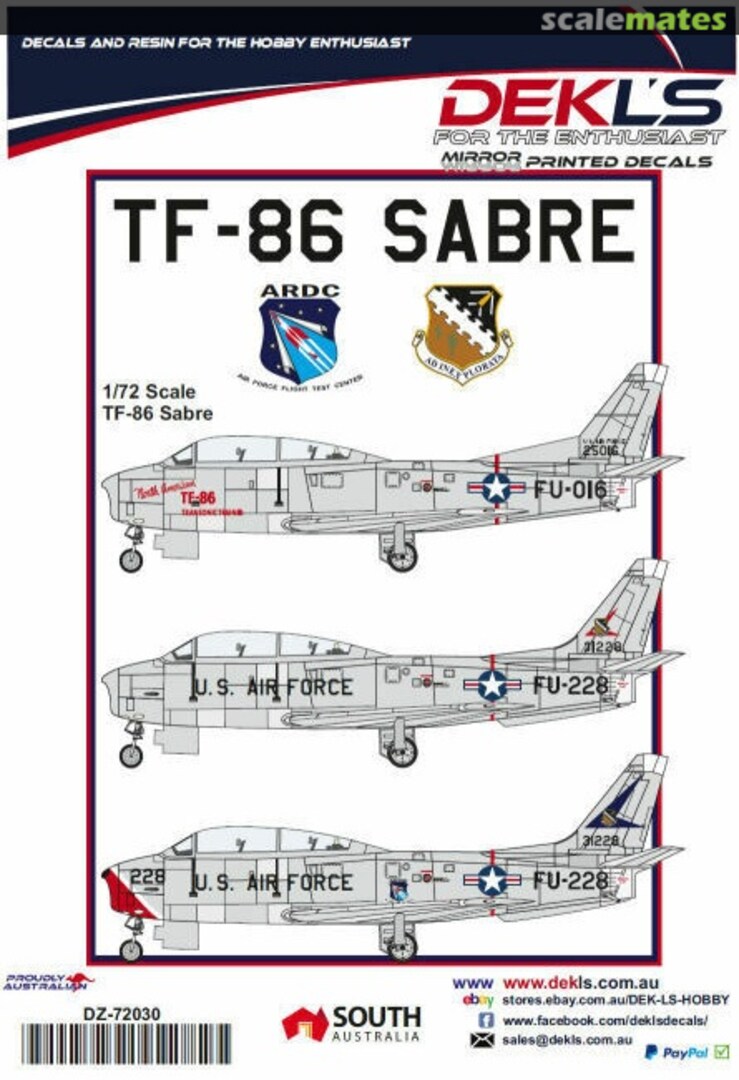 Boxart TF-86 Sabre DZ72030 DEKL's