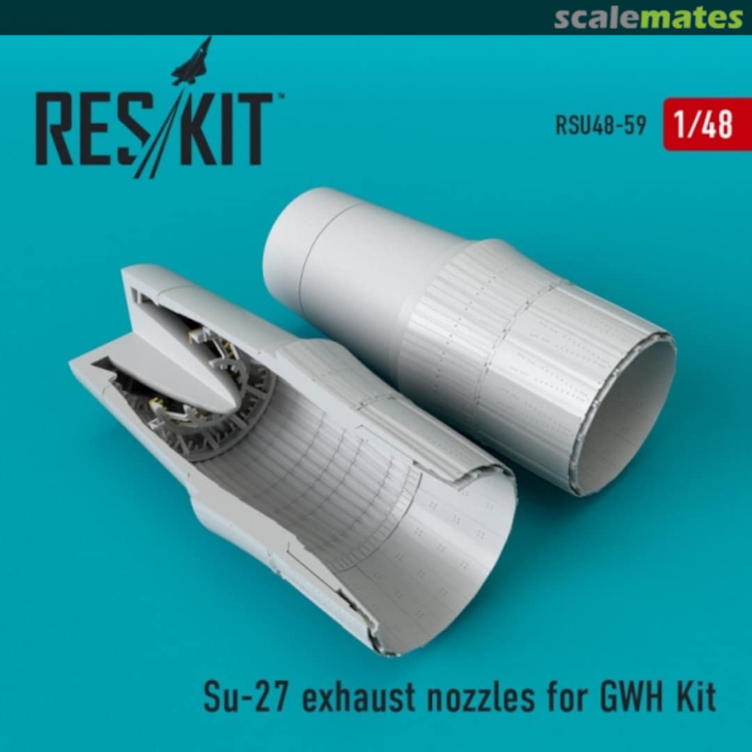 Boxart Su-27 Flanker - Exhaust Nozzles RSU48-0059 ResKit