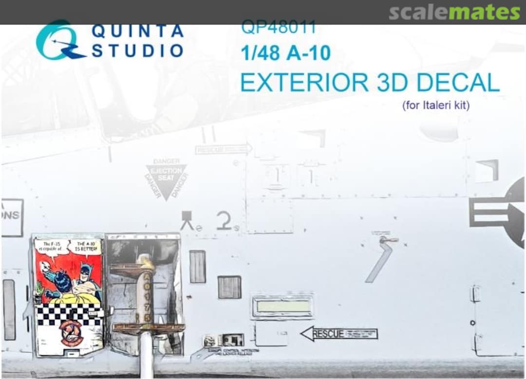 Boxart A-10 exterior 3D decals QP48011 Quinta Studio