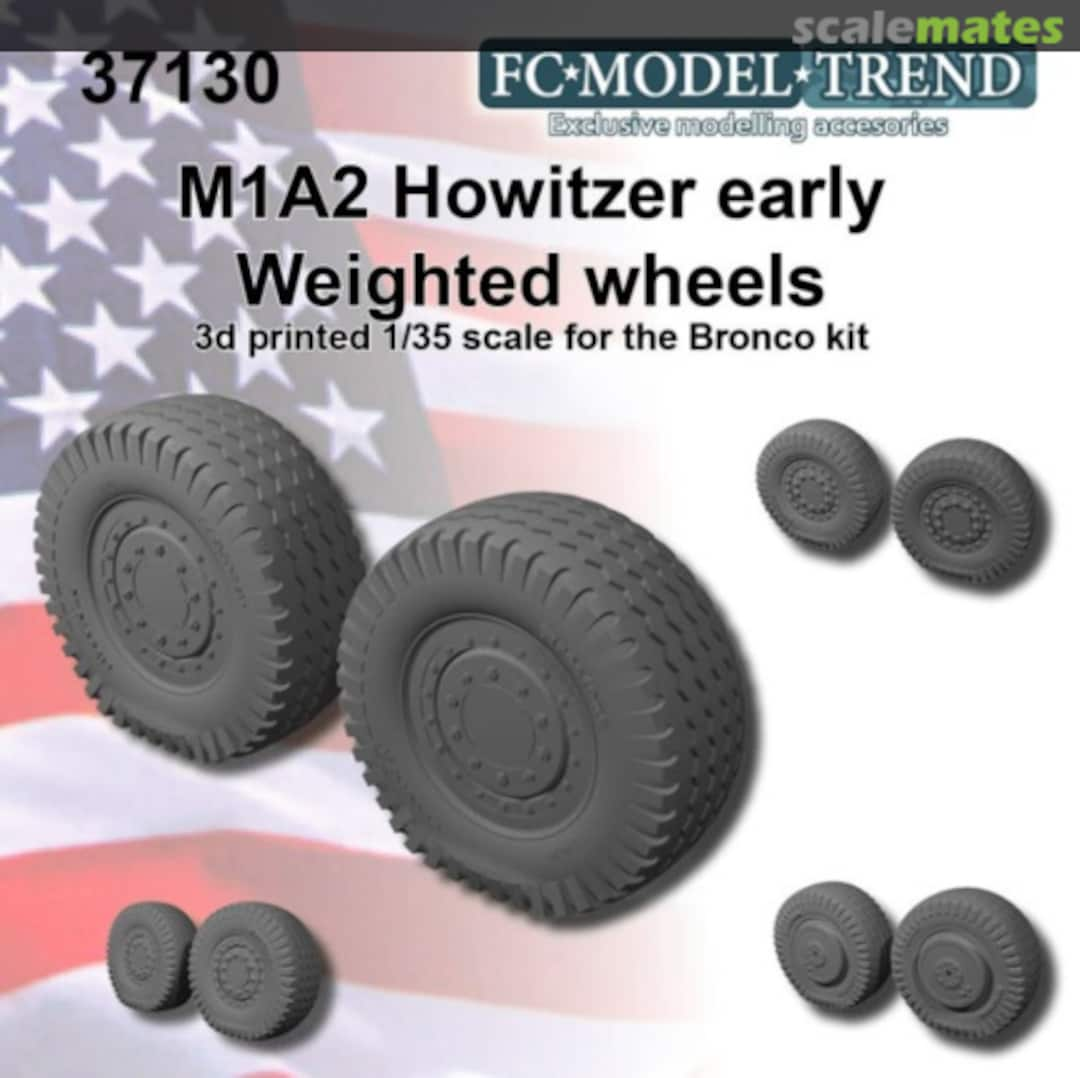 Boxart M1A2 Howitzer early weighted wheels 37130 FC Model Trend