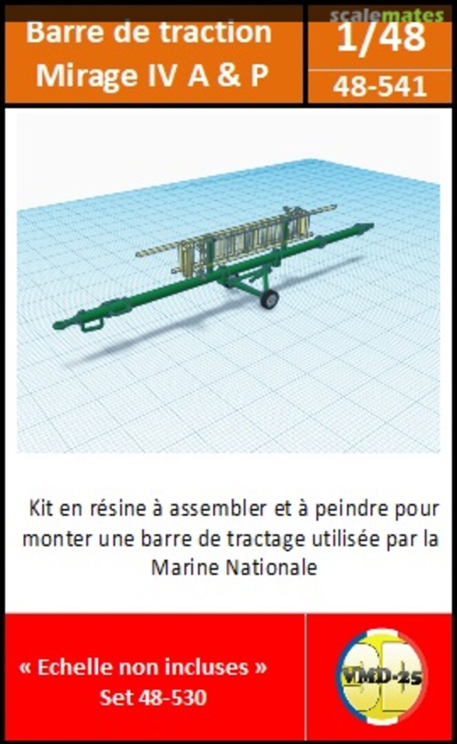 Boxart Barre de traction pour Mirage IV A & P 48-541 VMD25_3D