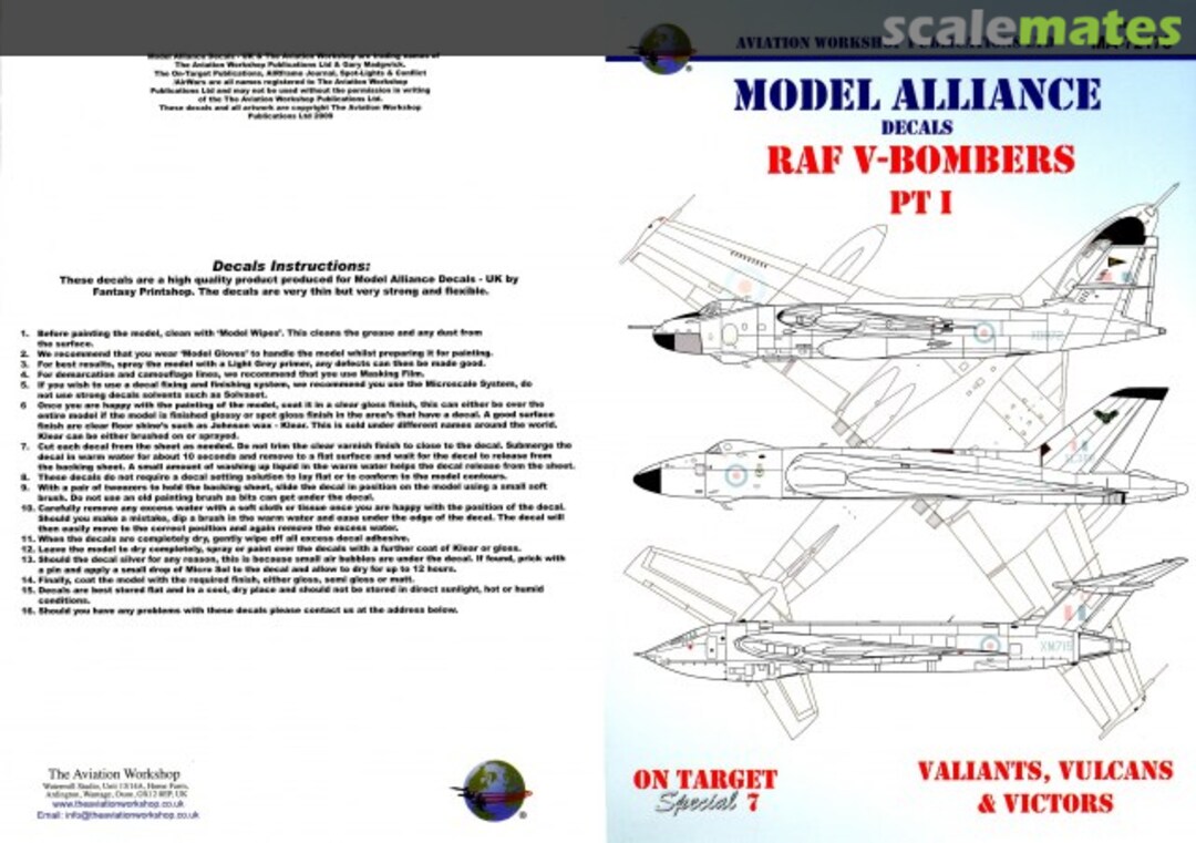 Boxart RAF V-Bombers Pt.I MA-72178 Model Alliance