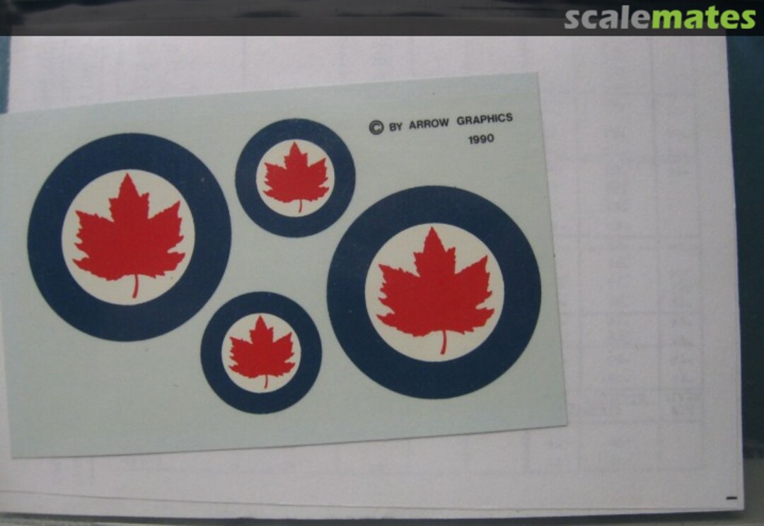 Boxart RCAF roundels for Lancaster & Hercules - 24" & 48" A-3-72 Arrow Graphics