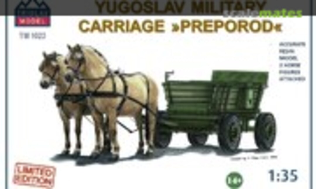 1:35 Yugoslav Military Carriage &quot;Preporod&quot; (Triglav model TM 1023)