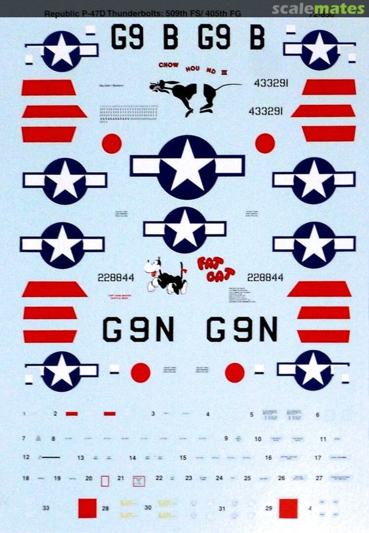 Boxart Republic P-47D Thunderbolts 72-0850 SuperScale International