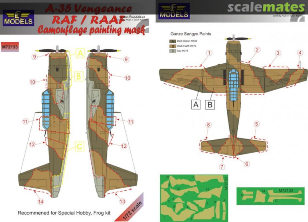 Boxart A-35 Vengeance RAF / RAAF M72133 LF Models