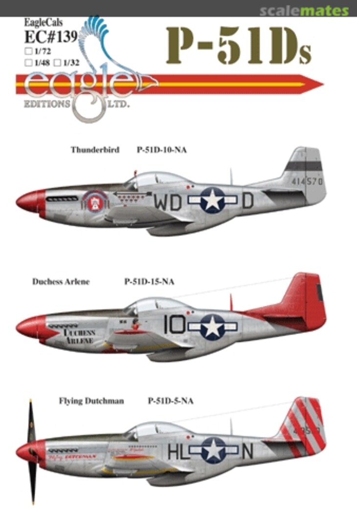 Boxart P-51Ds Part One EagleCals EC72-139 Eagle Editions