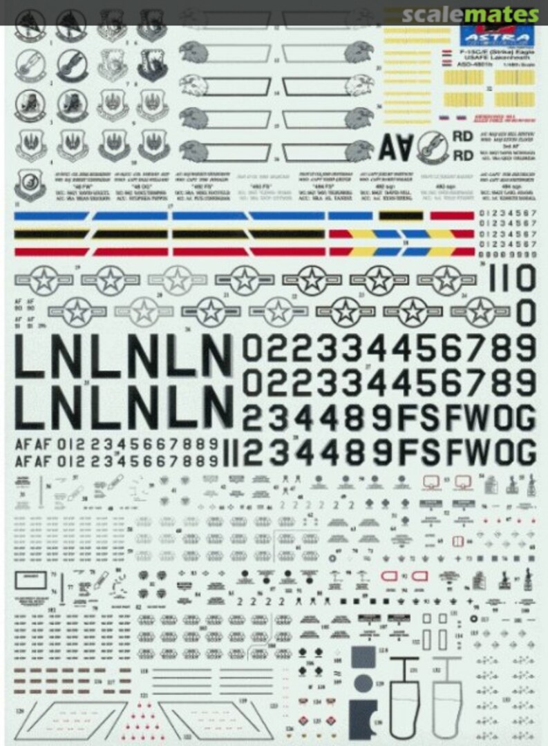 Boxart F-15 C/E Lakenheath ASD-4801b Astra Decals