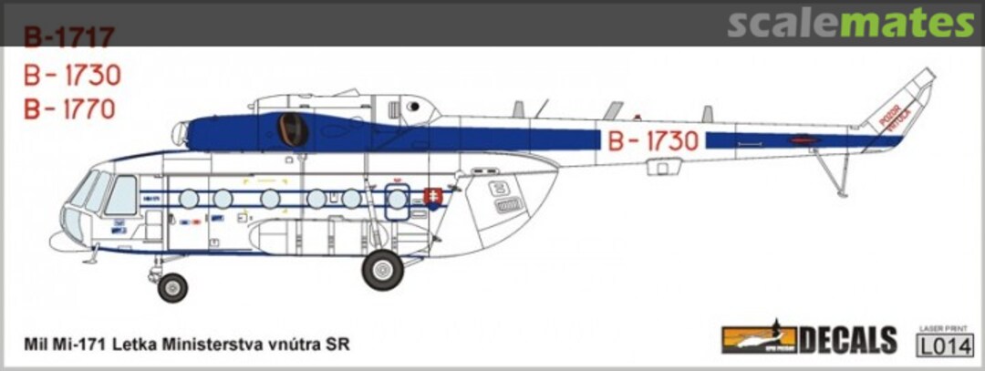 Boxart Mil Mi-171 Slovak Government L014 KPM Prešov