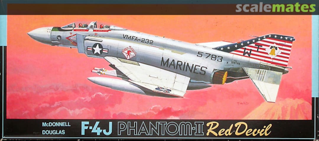 Boxart McDonnell Douglas F-4J Phantom-II Red Devil 7A-G9 Fujimi