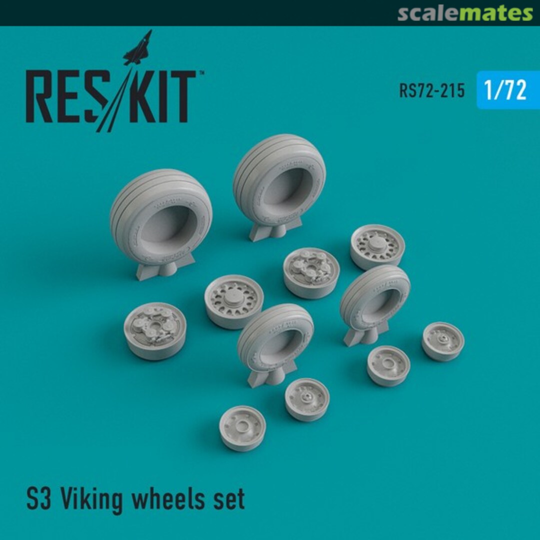 Boxart Lockheed S-3 Viking wheels set RS72-0215 ResKit