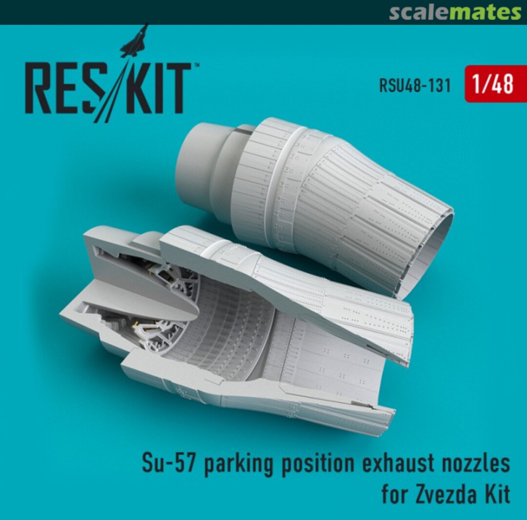 Boxart Su-57 parking position exhaust nozzles RSU48-0131 ResKit