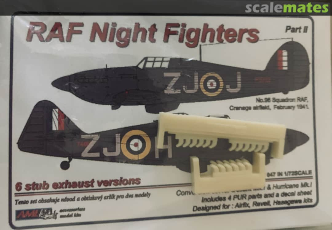 Boxart RAF Night Fighters 6 Sub Exhausts ANLA 72 047 AML