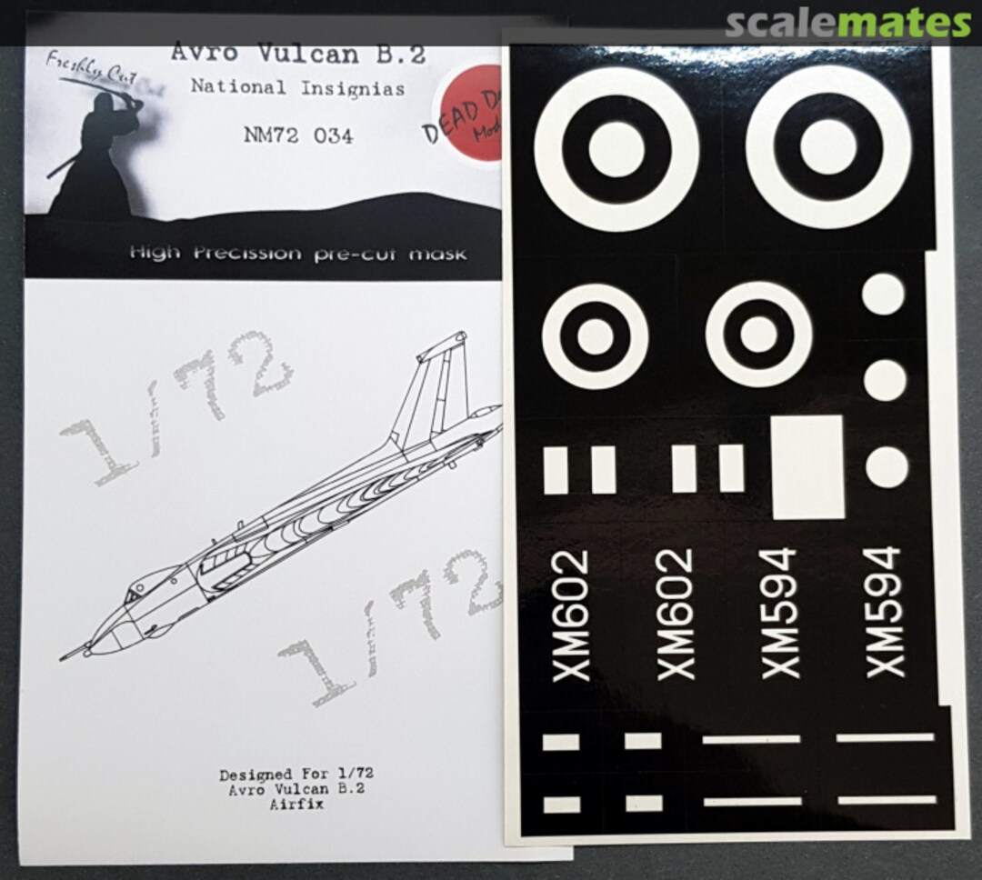 Boxart Avro Vulcan B.2 - National Insignias NM72034 DEAD Design Models