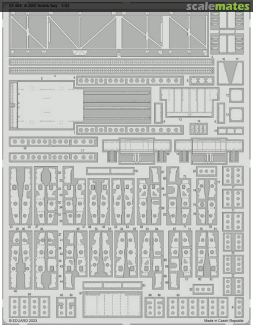 Boxart A-20G bomb bay 32484 Eduard