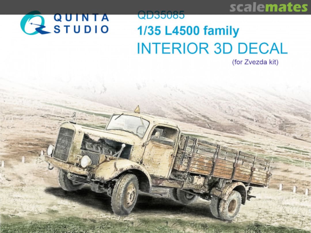 Boxart L4500 family interior 3D decals QD35085 Quinta Studio