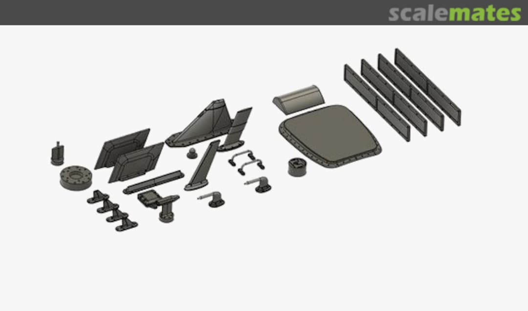 Boxart MB-339 Antenna & outside details WOL481905 Wolf 3D Resin Parts