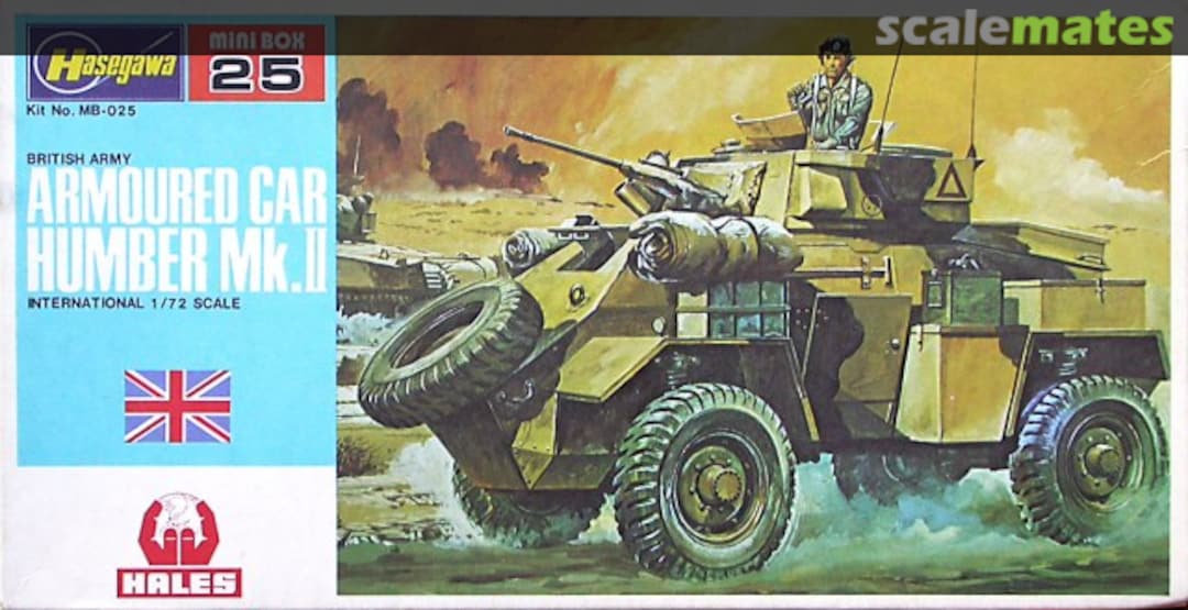 Boxart Armoured Car Humber Mk.II MB-025 Hasegawa/Hales