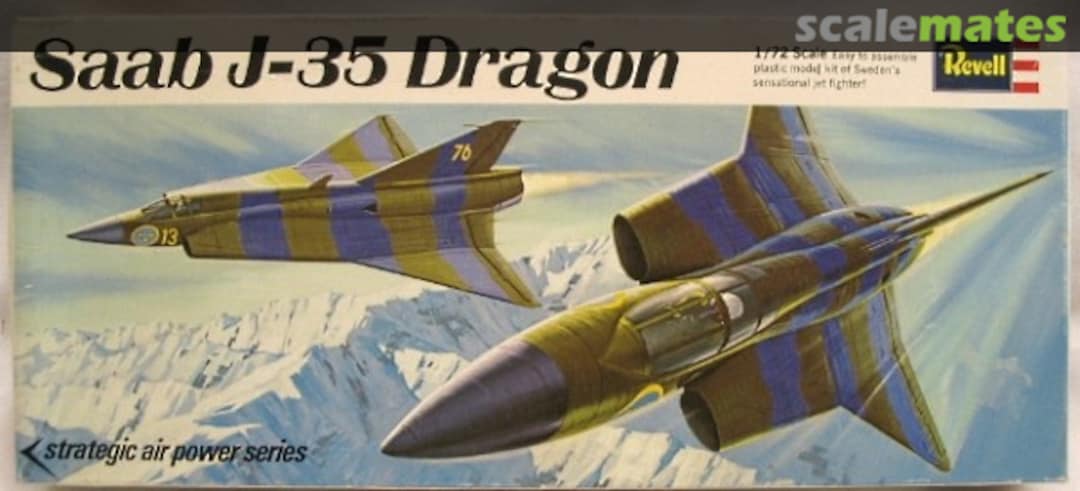 Boxart Saab J-35 Dragon H131-100 Revell