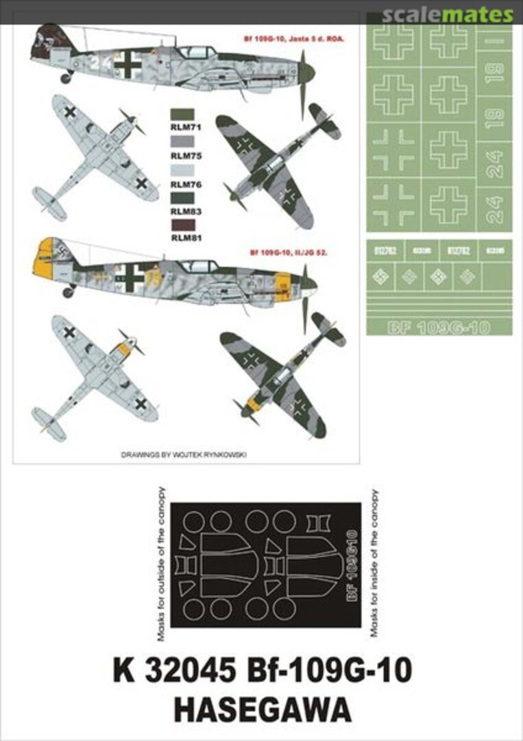 Boxart Bf 109G-10 K32045 Montex