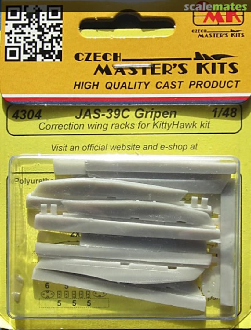 Boxart JAS-39C Gripen Correction Wing racks 4304 CMK