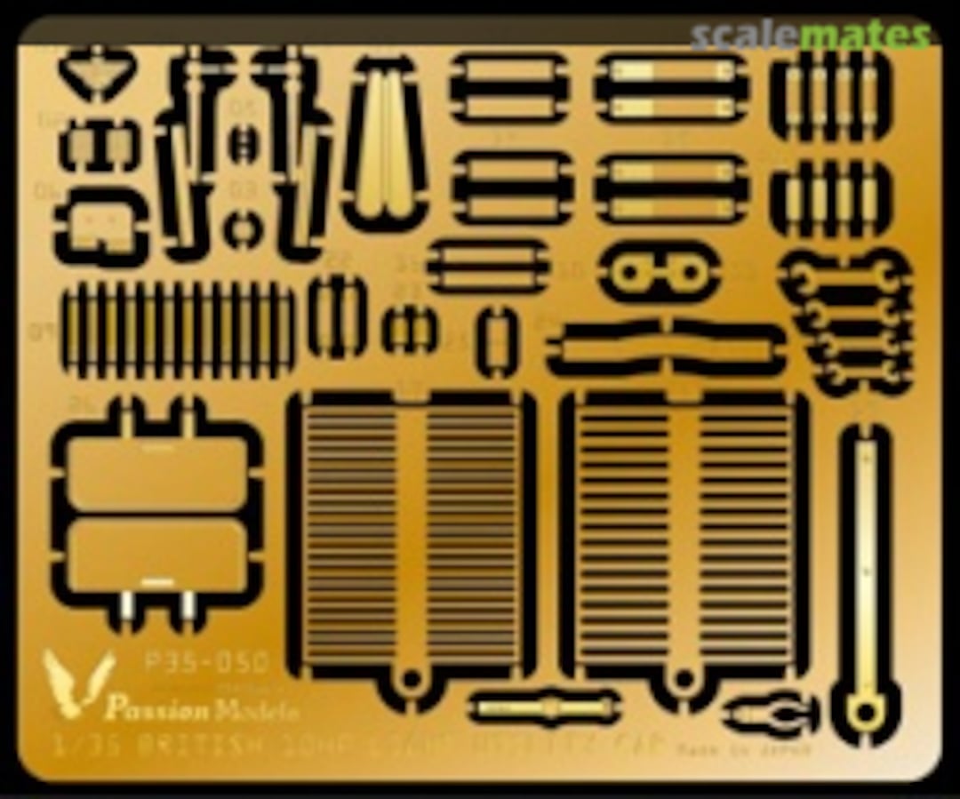 Boxart British 10HP Tilly Photo-Etched Parts Set P35-050 Passion Models