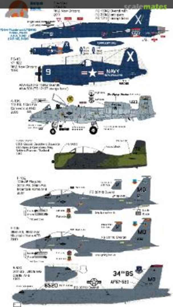 Boxart Thunder & LITENING 72-044 Wolfpak Decals