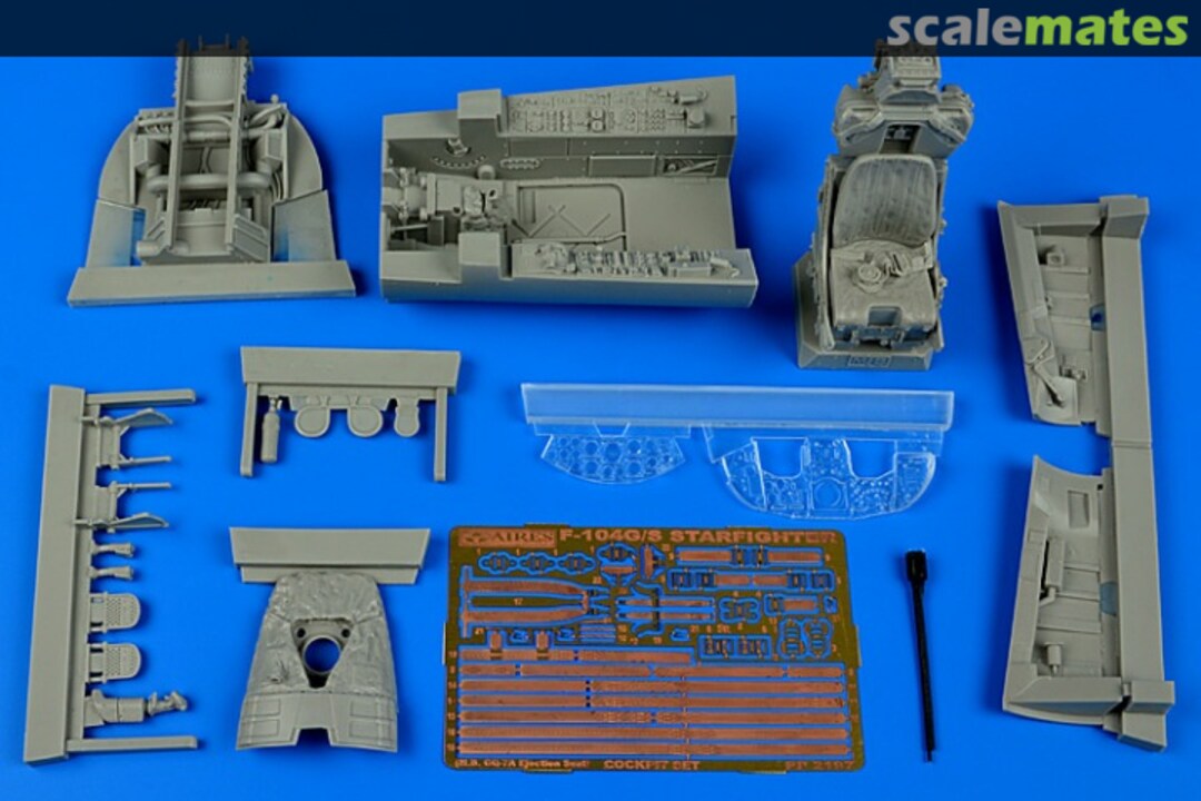 Boxart F-104G/S Starfighter cockpit set (M. B. GQ-7A ejection seat) 2197 Aires